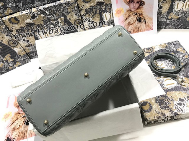 Dior专柜新款迪奥顶级原单Lady七格羊皮翻盖手提女包 djfk1121